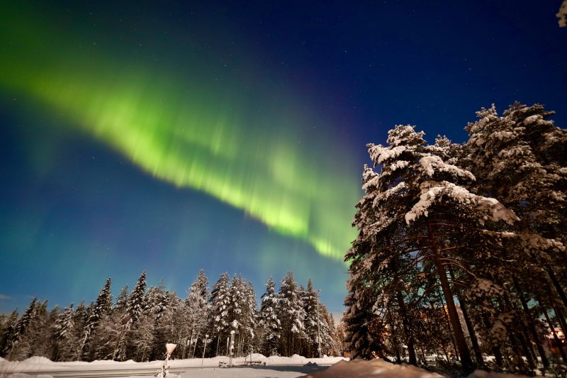 Aurora borealis at Lapland